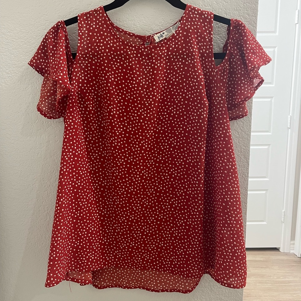 Dotted sheer blouse